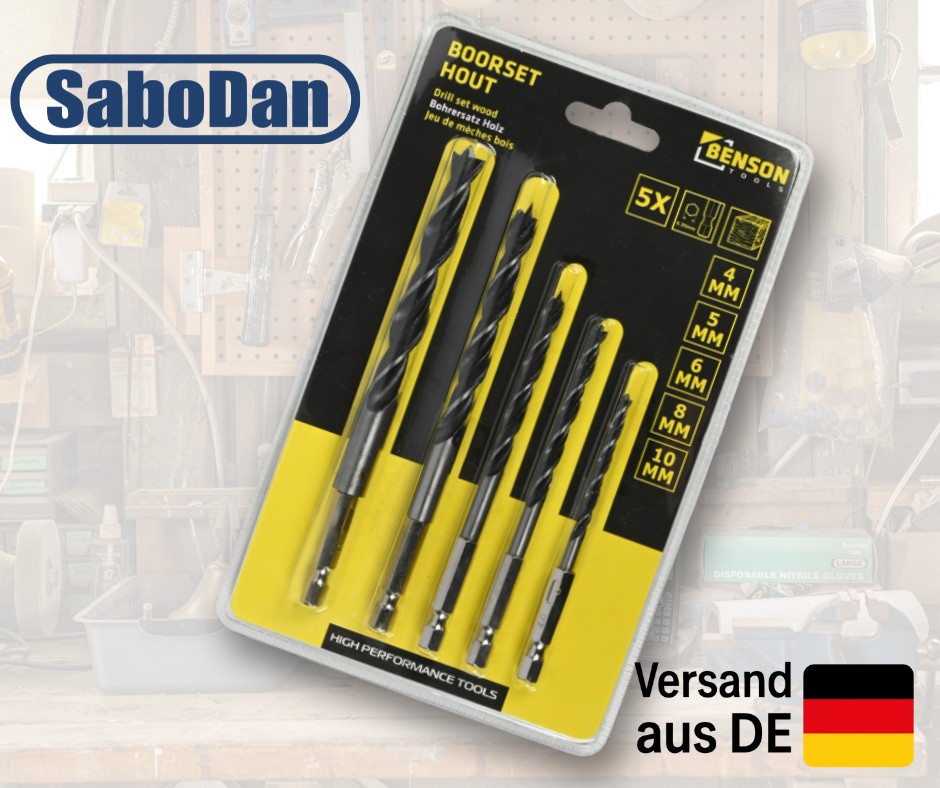 Bohrerset 5-teilig Holzbit – Qualität zum kleinen Preis!